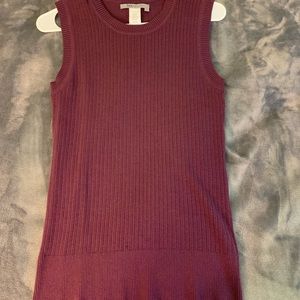 Plum sweater tank top